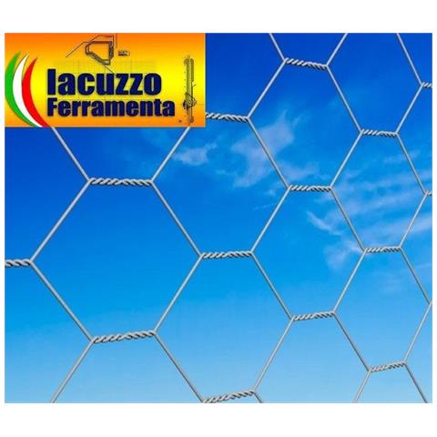 Rete zincata a caldo a maglia esagonale tripla torsione 1x25 Mt 25x3 N - Foto 5