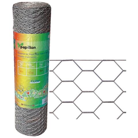 Rete zincata a caldo a maglia esagonale tripla torsione 1x25 Mt 25x3 N - Foto 2