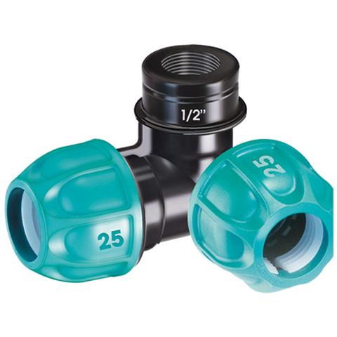 Raccordi a compressione mm 25x25x1/2 police F - Foto 1