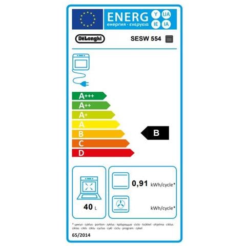Cucina Elettrica SESW554NED 4 Zone di Cottura Fuochi a Gas Forno Elettrico Classe B Dimensioni 50 x 50 cm Colore Bianco - Foto 3