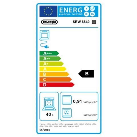 Cucina Elettrica SEW 8540 N 4 Fuochi a Gas Forno Elettrico Statico Classe B Dimensioni 86 x 50 cm Colore Bianco - Foto 2
