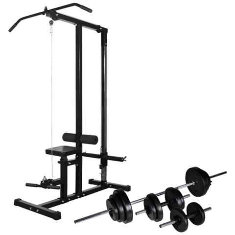 Macchina Multistazione Con Bilanciere E Set Di Manubri 30,5 Kg - Foto 1