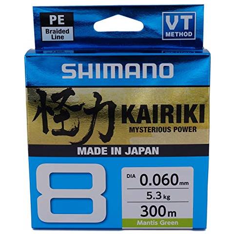 Kairiki 8, 300 Meter, Mantis Verde, 0.215mm / 20.8kg, Filo Da Pesca Intrecciato, 59wpla68r06 - Foto 1