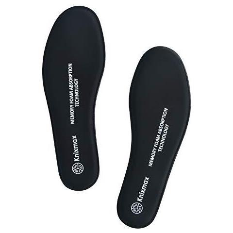 Uomini Memory Foam Solette Comfort Scarpe Inserti Di Assorbimento Di Scossa Dimensioni Ammortizzazione Piede Dappoggio Pad Nero 9 Regno Unito - Foto 1