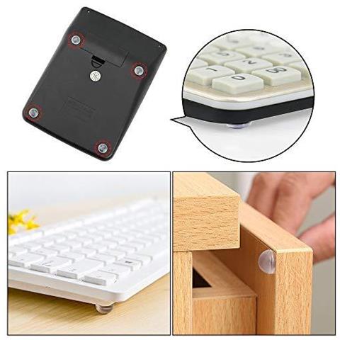 Piedi Lontani Gomma Bumper Pads Piedini Adesivi In Gomma Sportello Dellauto Paraurti - Round Emisferici Piazza Del Rumore Dampening Paraurti Per Porta Cassetti Notebook Vetro Non Slip (3 Formati) - Foto 4