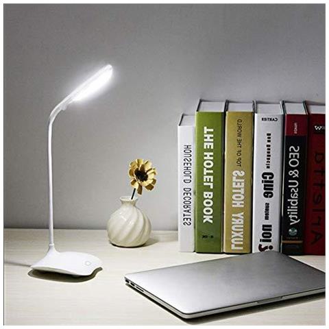 Desk Lamp Di Protezione Degli Occhi Led Lampada Flessibile Comodino Desk Lamp Lettura Del Led Luce Dello Scrittorio White2 - Foto 2