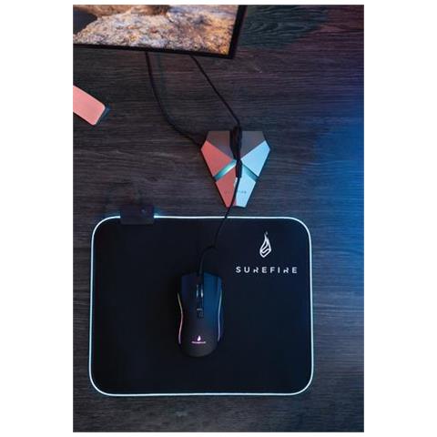 Tappetino Per Mouse Da Gioco Silent Flight Rgb-320 (32x26 Cm) - Foto 2