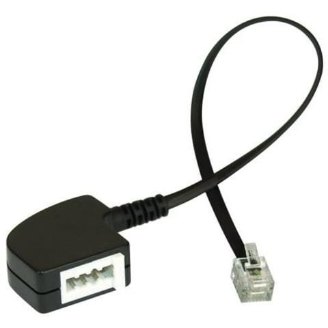 69946 RJ11 TAE-N Nero cavo di interfaccia e adattatore - Foto 1