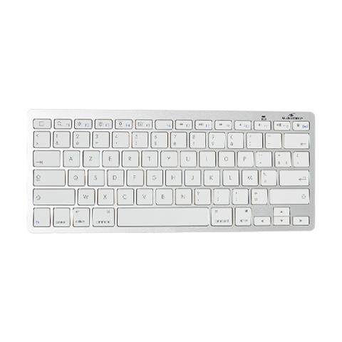 BS-KB-MICRO / BT / SP, Bluetooth, QWERTY, Computer portatile, Argento, Bianco, Batteria - Foto 1