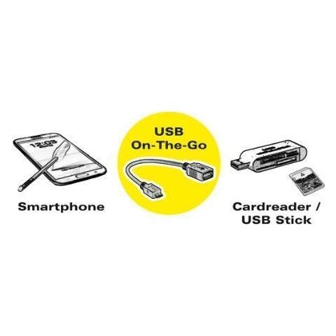 RO11.02.8311, Micro-USB B, USB 2.0 A, Maschio / femmina, Nero - Foto 1
