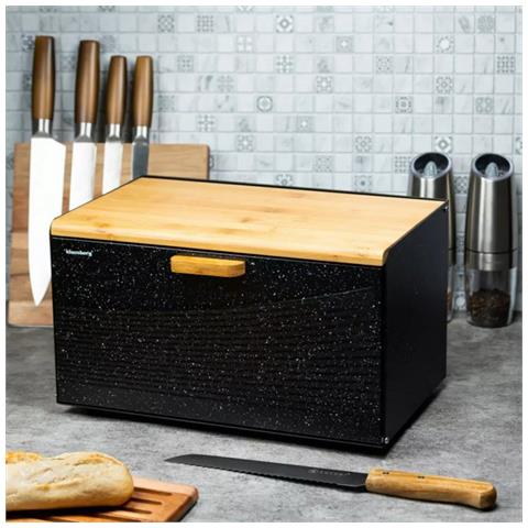 Kb-7464 Portapane In Acciaio E Legno Dal Design Moderno - Foto 10
