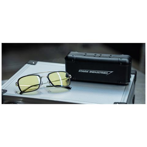 Occhiali Da Gioco E Da Computer | Edizione Stark Industries | Montatura In Acciaio Inossidabile, Tonalità Delle Lenti: Ambra (blocca Il 65% Di Luce Blu E Il 100% Di Luce Uv) - Foto 22