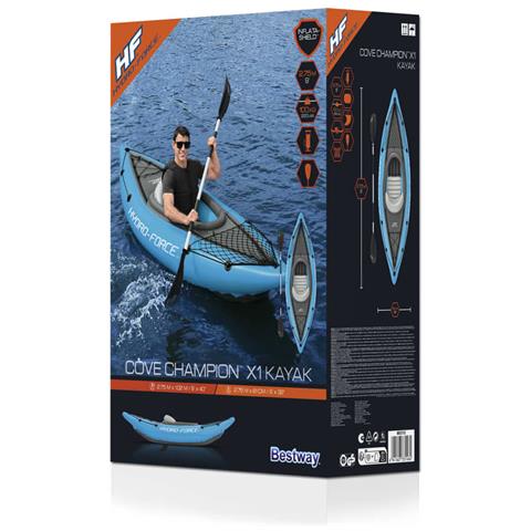 Kayak Gonfiabile Blu 1 Posto 275 X 81 Cm - Noctalo Di Bestway - Foto 2