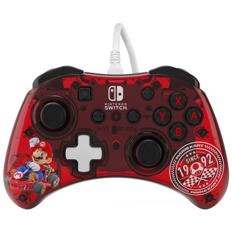 Pdp Rock Candy: Mario Punch Rosso, Traslucido Usb Gamepad Analogico /digitale Nintendo Switch, Nintendo Switch Lite, Nintendo Switch Oled - Foto 1