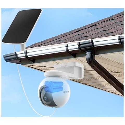 Telecamera di Sicurezza IP EB8 4G 3 MP 25,4 / 2,8 mm 2K Interno / Esterno Giorno / Notte Impermeabile - Foto 6