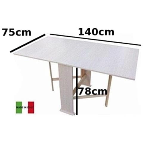 Tavolo Susanna Pieghevole Rovere 75x145 Cm - Foto 2