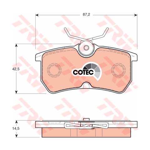 Pattini Freno Ford Focus T.t (98-04) 1.6 16v Flex Gdb1354 - Foto 1