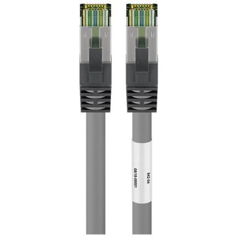 Goobay 55134 Cavo Di Rete Grigio 0,25 M Cat8.1 S /ftp (s-stp) - Foto 2