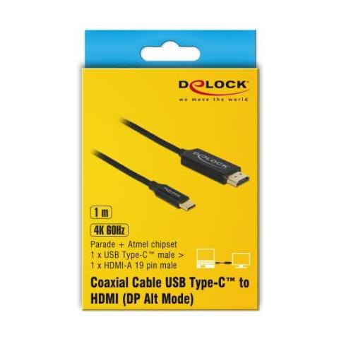 84904 Cavo E Adattatore Video 1 M Usb C Hdmi Nero - Foto 2