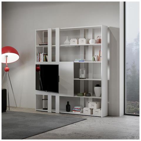 Libreria A Giorno Kato M Con Pannello Porta Tv Cemento - Foto 1