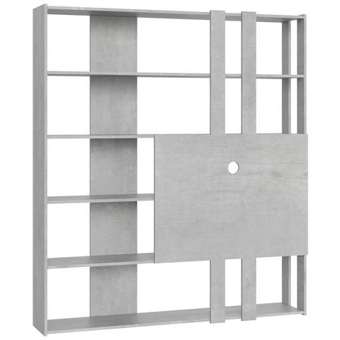 Libreria A Giorno Kato M Con Pannello Porta Tv Cemento - Foto 5