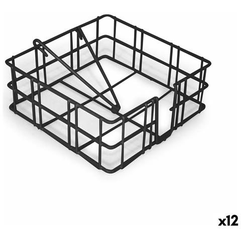 Portatovagliolo Confortime Metallo 18 X 18 X 6,5 Cm (12 Unità) - Foto 1