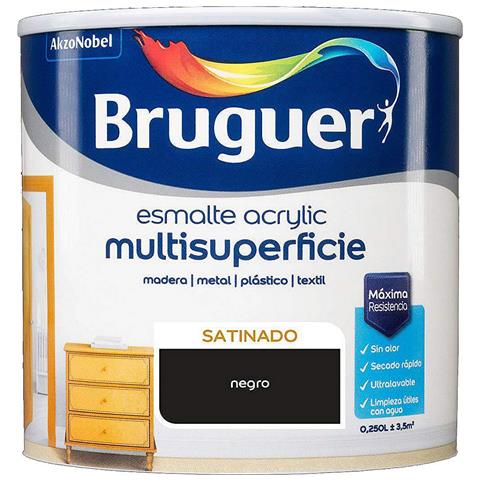 Vernice Acrilica Bruguer Nero Smalto Acrilico (250 Ml) - Foto 1