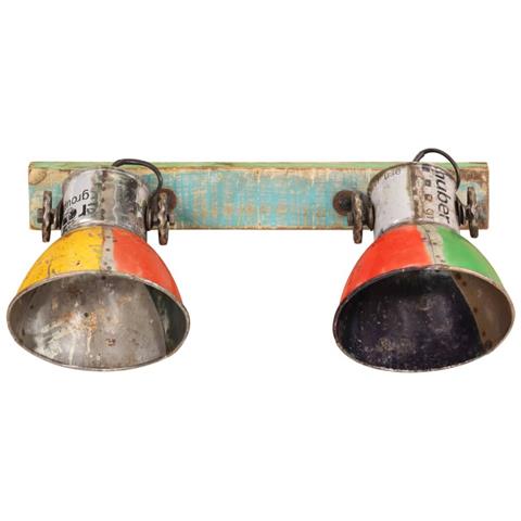 Lampada Da Parete Industriale Multicolore 45x25 Cm E27 - Foto 3