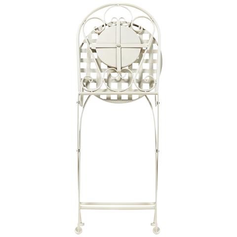 Set Di 2 Sedie Metallo Bianco Spello - Foto 2