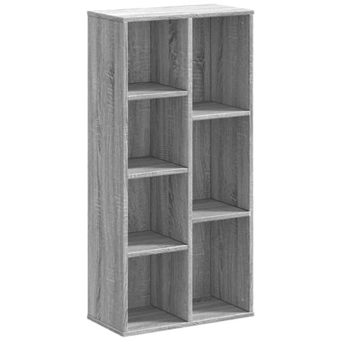 Libreria Grigio Sonoma 50x25x105 Cm In Legno Multistrato - Foto 2
