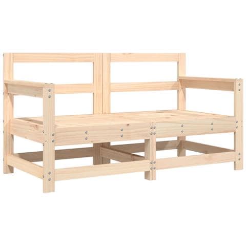Sedie Da Giardino Con Cuscini 2 Pz Legno Massello Di Pino - Foto 3