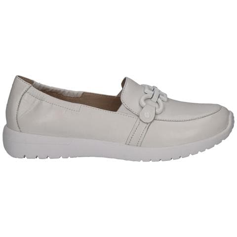 White Softnap Casual Closed Loafers Mocassino Pelle Scarpe Donna Bianco Eu 39, 9-24708-42-160 - Foto 2