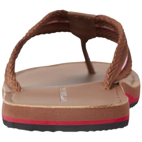 Beach Sandal Winter Cognac Infradito Sintetico Scarpe Uomo Marrone Eu 46, Fm0fm05027 Gvi - Foto 3