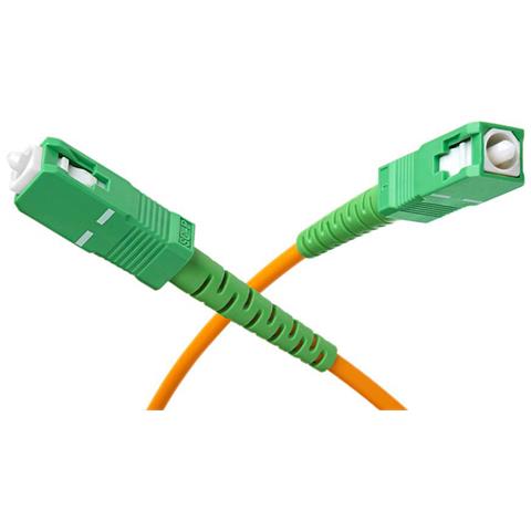 Cavo In Fibra Ottica Sc/apc Maschio/maschio Monomodale 2m, Verde - Foto 1
