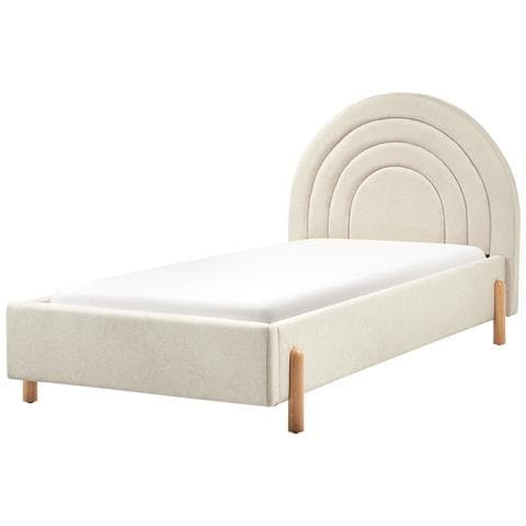 Letto Per Bambini Tessuto Anet 90 X 200 Cm Beige - Foto 2