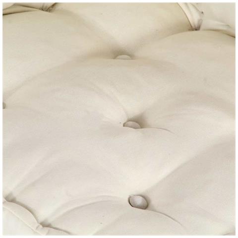 Pouf Modulare Crema 70x70x54 in Tessuto - Foto 2