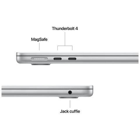 MacBook Air 13'' M4 chip 10-core CPU 8-core GPU, 16GB, 256GB SSD - Argento - Foto 2