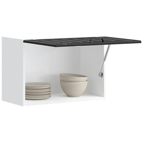 Pensile Da Cucina Lucca Nero In Legno Multistrato - Foto 1