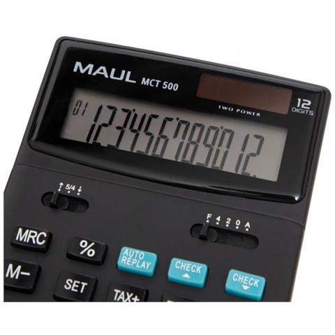 Maul Mct 500 Calcolatrice Tasca Calcolatrice Con Display Nero - Foto 2