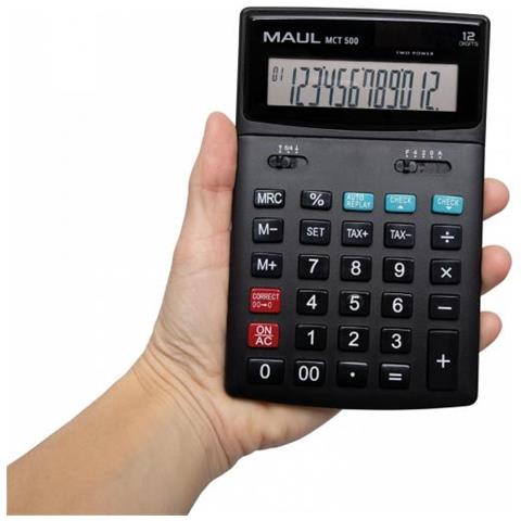 Maul Mct 500 Calcolatrice Tasca Calcolatrice Con Display Nero - Foto 3