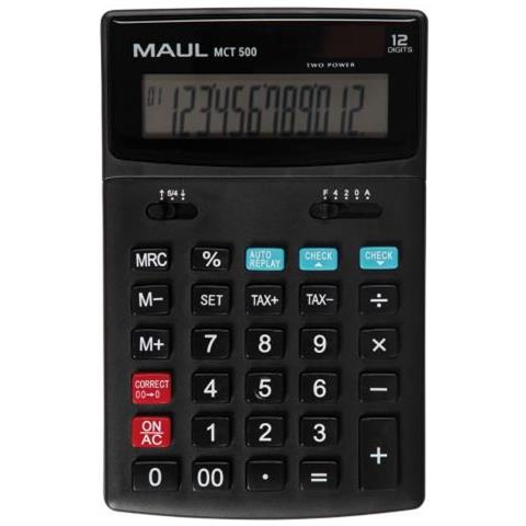 Maul Mct 500 Calcolatrice Tasca Calcolatrice Con Display Nero - Foto 1