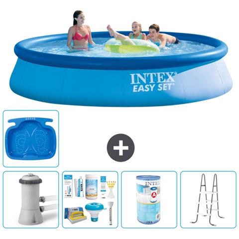 Piscina Fuori Terra - In Giro - 396x84 Cm - Blu - Include Accessori Coordinati A1110 - Foto 1