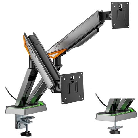 DT38TSRRGB-349 Supporti a parete per TV 96,5 cm (38") Scrivania Nero, Bianco - Foto 1