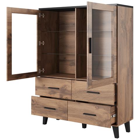 LOTTA WIT120 WOT+B armadio soggiorno Vetrina - Foto 4