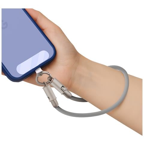 Cavo Usb-c A Lightning Power Delivery 36w Compatto 30cm, Grigio Chiaro - Foto 1