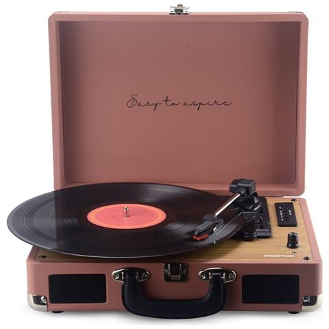 Giradischi Vintage Vc400 Lettore E Convertitore Di Vinili Bluetooth Usb Radio Fm 2 Altoparlanti Integrati Colore Mocha Mousse - Foto 1