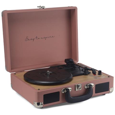 Giradischi Vintage Vc400 Lettore E Convertitore Di Vinili Bluetooth Usb Radio Fm 2 Altoparlanti Integrati Colore Mocha Mousse - Foto 3