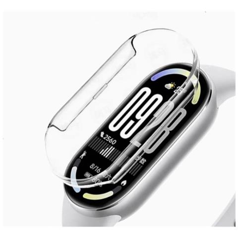 Custodia Protettiva Trasparente In Pc Compatibile Con Xiaomi Band 10/10 Nfc/10 Ceramic Edition - Foto 5