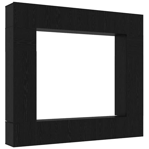 Set mobile TV 8 pcs Rovere nero 100 x 30 x 30 cm - Foto 1
