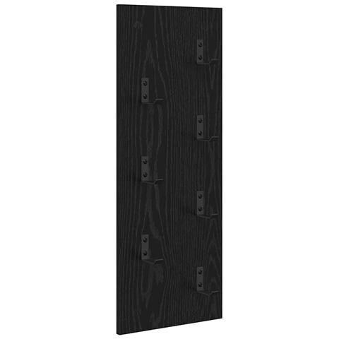 Appendiabiti a muro Rovere nero 30 x 1.5 x 80 cm - Foto 1